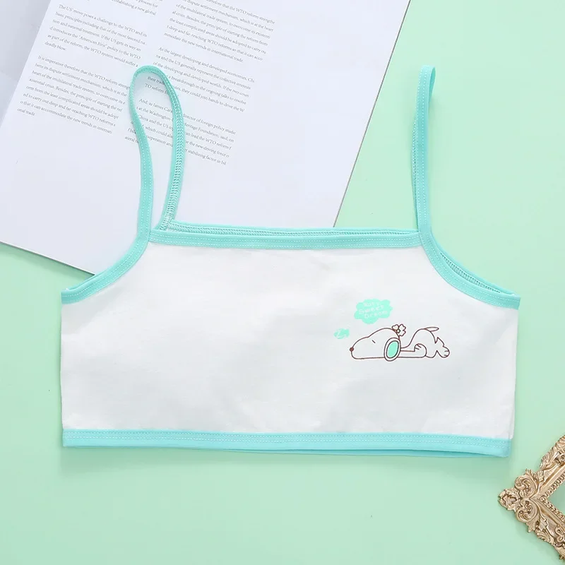 Snoopy ชุดชั้นใน Camisole น่ารักนักเรียนสาวในวัยเด็ก Development Period การ์ตูนนุ่มผ้าฝ้ายฤดูร้อน Breathable เสื้อกั๊กใหม่