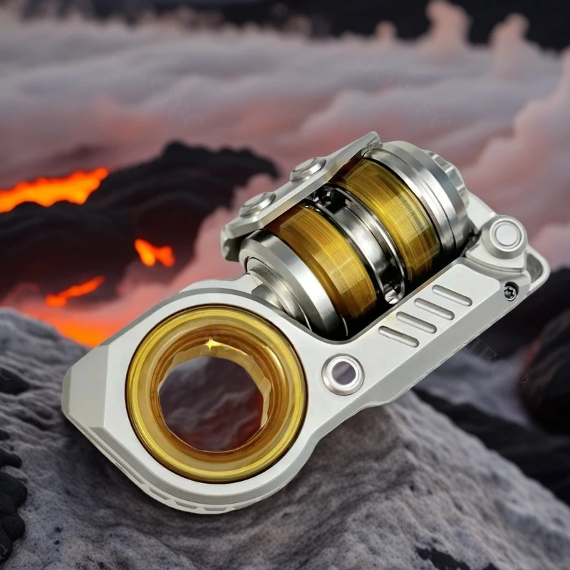 LEPAI EDC السقاطة المغناطيسية متعددة الوظائف مركب اللعب الفولاذ المقاوم للصدأ الكبار اللعب الحسية تململ سبينر الإصبع الدوران