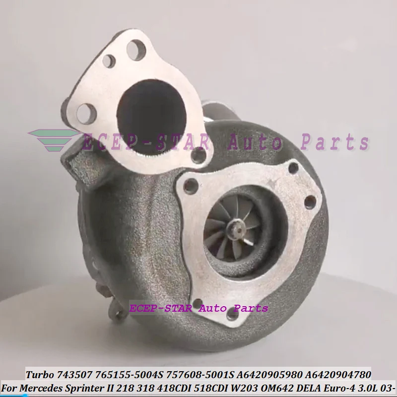 Turbo GTA2052GVK 765155 765155-0009 A6420900280 765155-0004 757608-0001 765155-0007 A6420901480 For Chrysler W211 W461 W164 03-