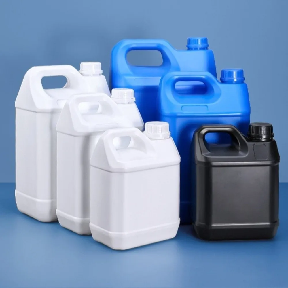 1/2/3/4/5/6/10L Luftdichte Kunststoffflasche in Lebensmittelqualität mit Deckel, HDPE-Eimer, großes Fassungsvermögen, versiegeltes Öl, Jerrican-Gel-Shampoo
