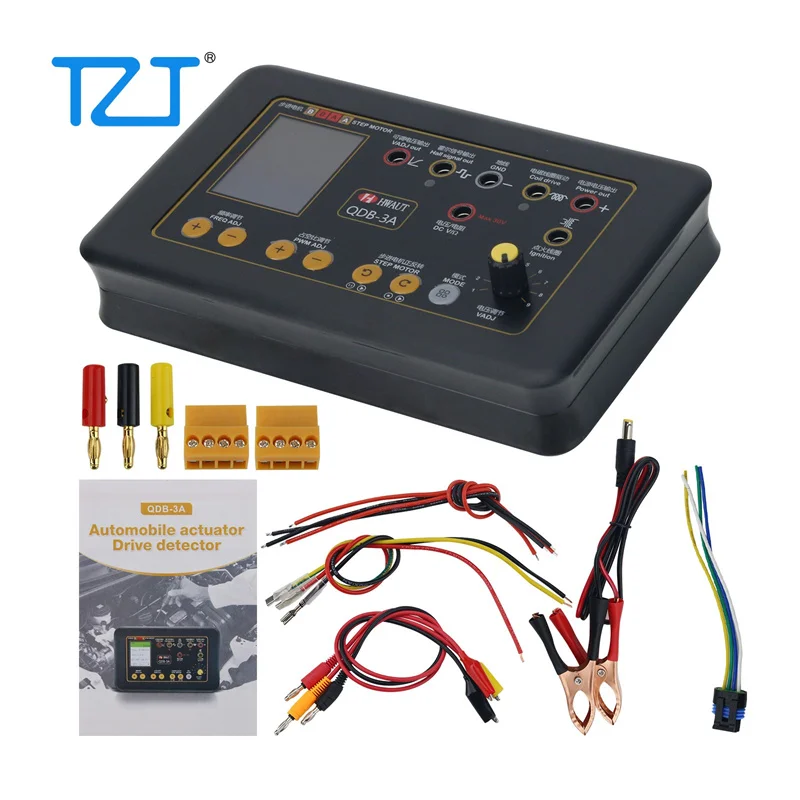 

TZT QDB-3A Auto Ignition Coil Tester Drive Detector Injector Solenoid Valve Idling Stepper Motor Instrument Fault Tester