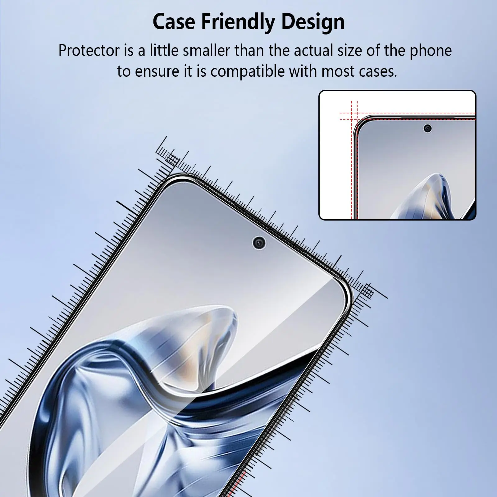Screen Protector For ZTE nubia Air 6.78 inch, Tempered Glass HD Crystal  9H Anti Scratch Case Friendly High Aluminum