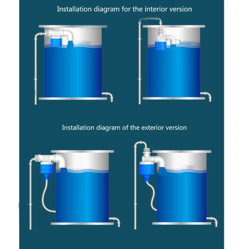

1/2inch 3/4inch Side/Upper Intakes Float Valves For Flush Toilet Easy to Install