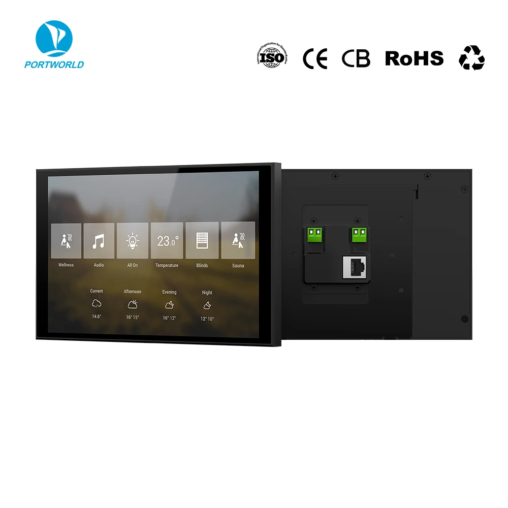 New Slim 8 Inch RK3576 Octa Core 4GB RAM IPS LCD PoE Smart Home Control Panel for USA Market