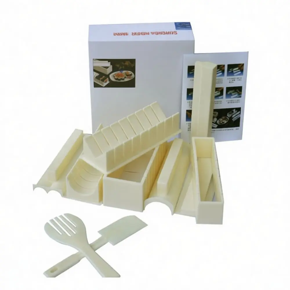Professional DIY Sushi Maker Kit Rice Roll Mold Tool Set Heart Square Round Shape Kitchenware Easy Food Preparation Gear
