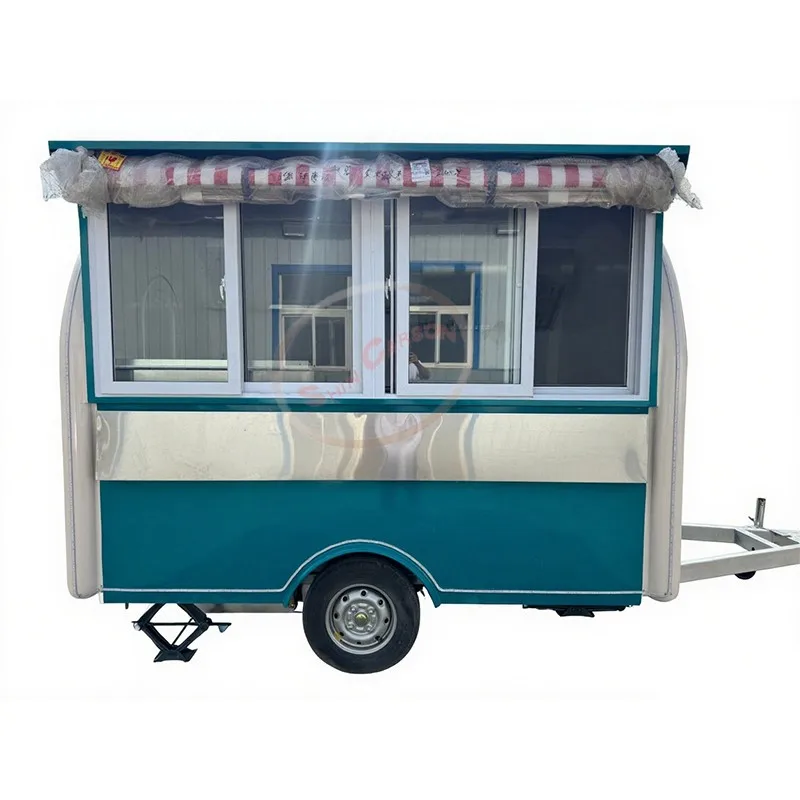 

Carnival Towable Food Trailer for Snacks Hotdogs Candies Chips Ice Cream Fast Food