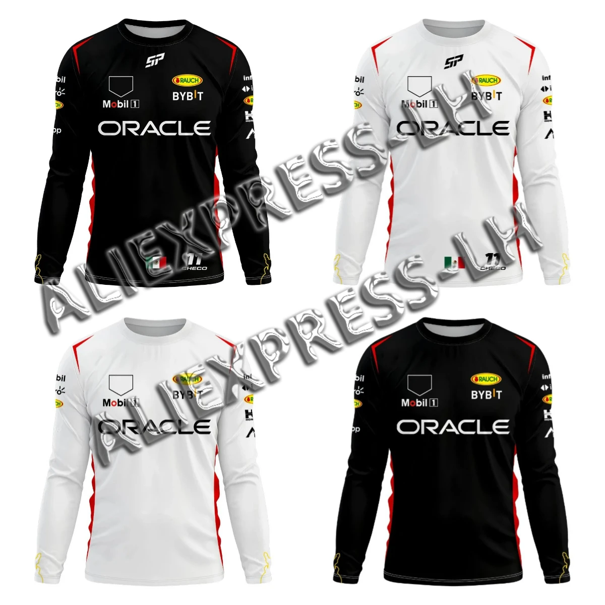 

Футболка с длинным рукавом Team Formula 1 2025 года, мужская футболка высокого качества, красная гоночная команда Checo 11, одежда для водителя, быстросохнущий топ