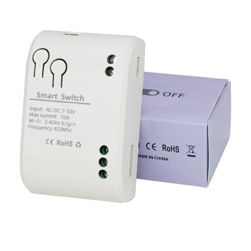 Tuya 7-32V 85-250V RF433 WLAN-Schalter-Empfänger-Controller Kompatibel mit Alexa Google Home Smart Home Smart Automation Modul