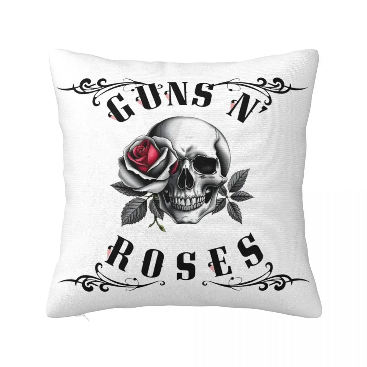 Guns N Roses Pillowcase Printed Polyester Cushion Cover Decorative Throw Pillow Case Cover Bed Dropshipping 40X40cm