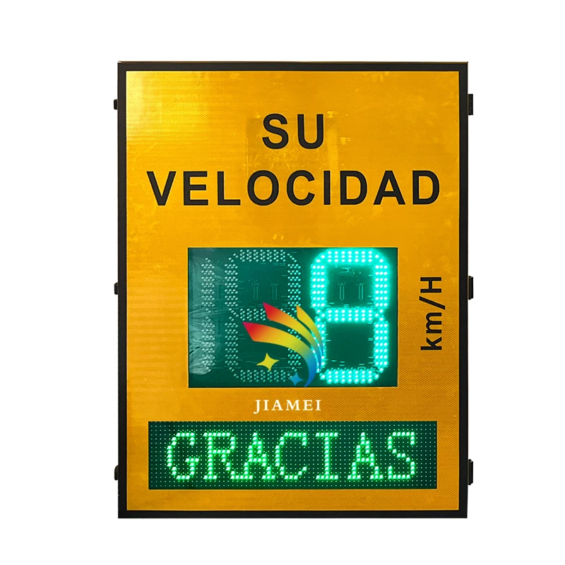 

Romanian Solar radar Speed Sign with Speeding Warning