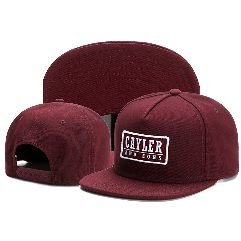 CAYLER haft czapka z daszkiem w stylu hiphop czapka typu snapback dla dorosłych kapelusz przeciwsłoneczny unisex regulowane czapki baseballowe w