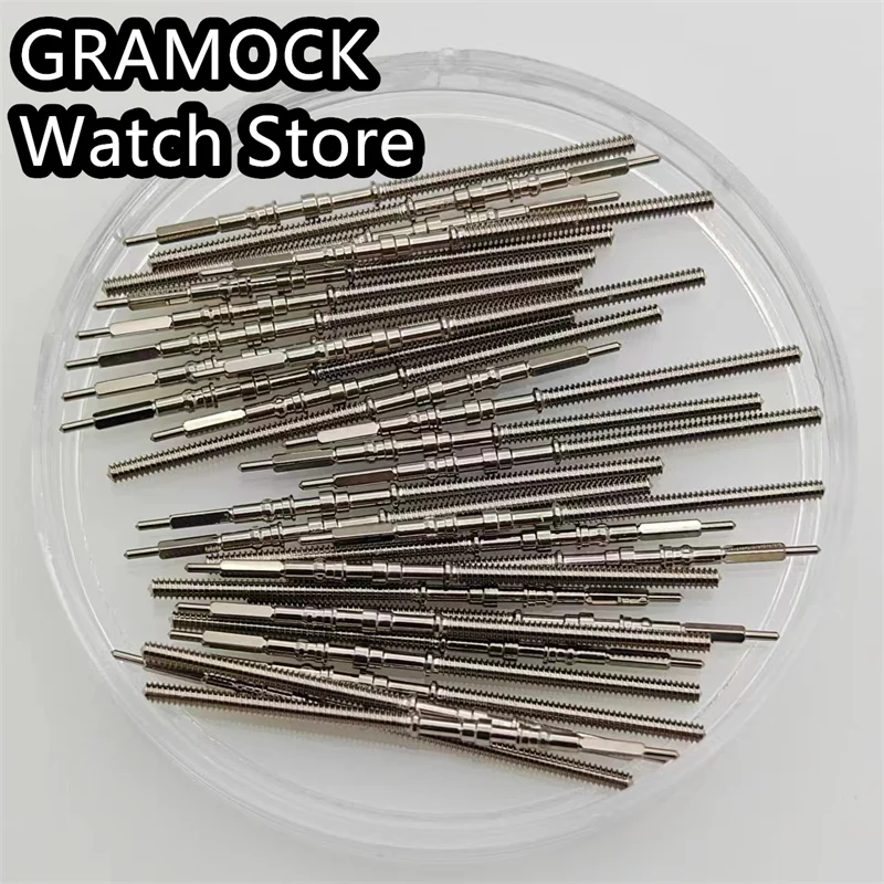 Stainless steel crown kit NH34 NH35 NH36 NH37 NH38 NH39 NH70 NH71 NH72 Movement Watches Steel Stem Rod Crown Gear Watches Parts