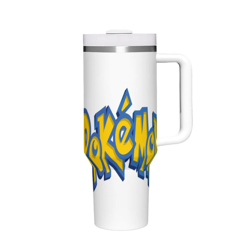 

Автомобильные дорожные кружки Pokemon из нержавеющей стали 304, стакан для воды, 40 унций/1200 мл