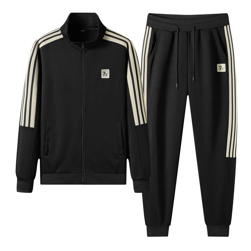 Sports suit, hoodie and pants set, cardigan zipper two-piece set, student sports suit set