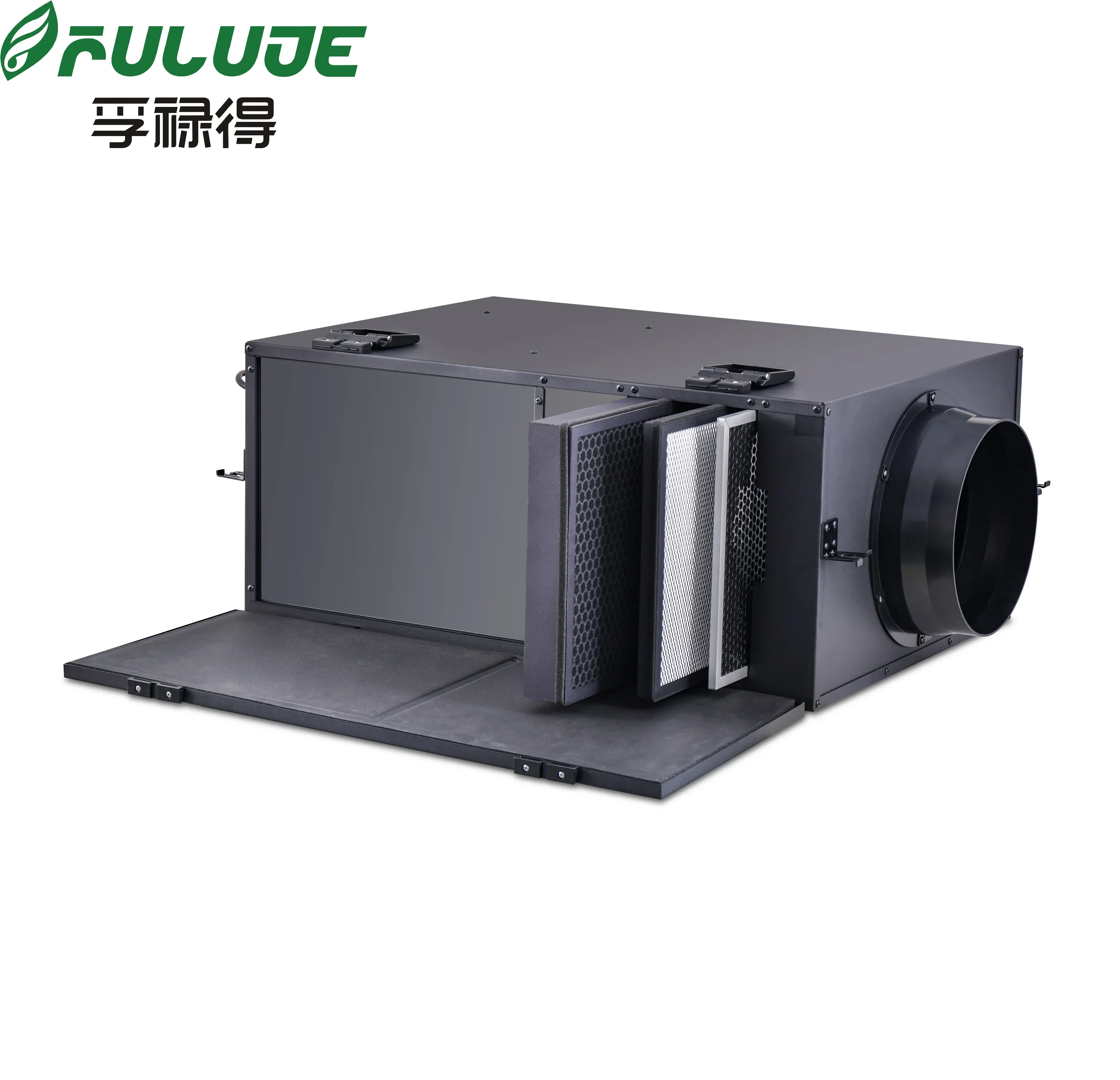 FULUDFE Increase Exhaust Air Commercial Kitchen Hood Exhaust Fan Hepa air Purifier