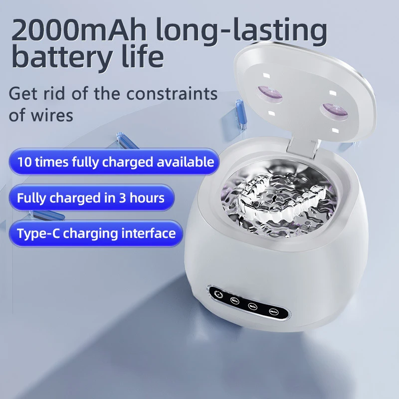 2000mah-超音波クリーナー-usb-ジュエリーメガネクリーナー-ブルーライト付き-ポータブル自動眼鏡リングイヤリング滅菌器