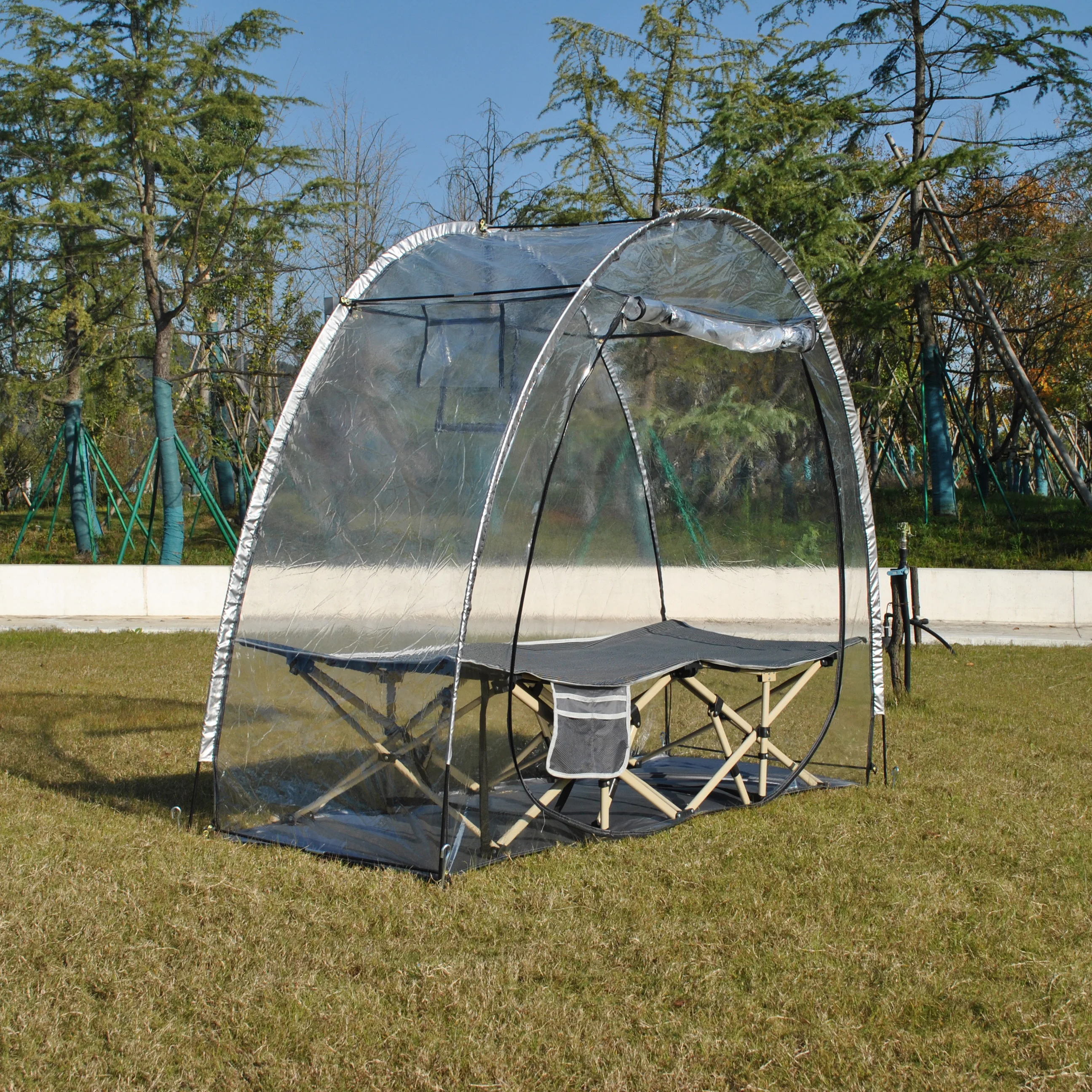 خيمة الدفيئة البلاستيكية، عرض نباتات الحديقة وخيمة التخزين خيمة كرة قدم كبيرة للاستخدام في الهواء الطلق، خيمة شفافة، خيمة جراب رياضية #6