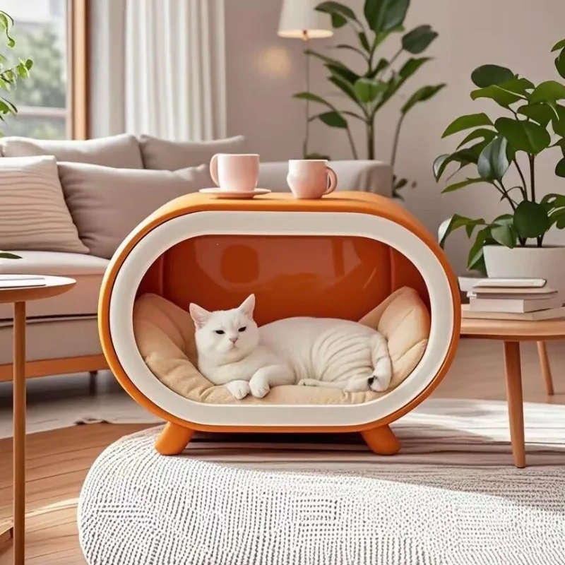 Pet nest edge several Internet celebrity creative people cat bedside table cat nest warm winter four seasons universal semi-clos