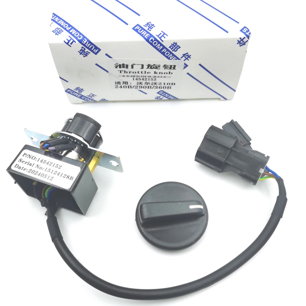 OE: 14542152 14503037 14520398 مفتاح مقبض الخانق وحدة تحكم تروس الوقود لفولفو EC210B EC210 EC240 240B EC290 290B EC330