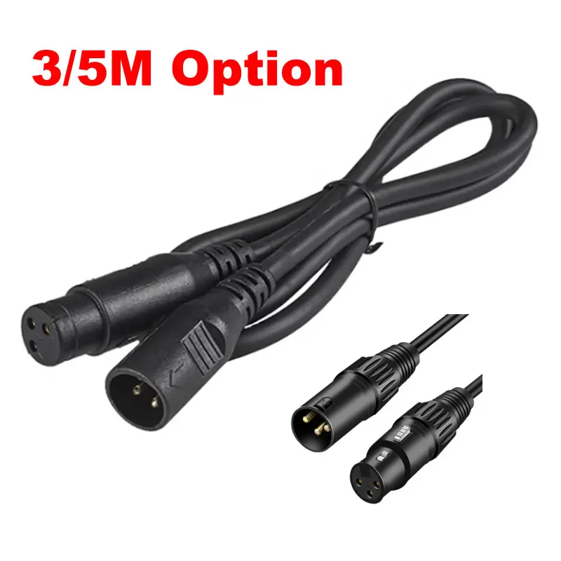 

Butoy 5M DMX Signal Cable 3-Pin Signal Connection 3M Stage DJ Light Cable for LED Par Beam Moving Head Stage Lighting Connecting