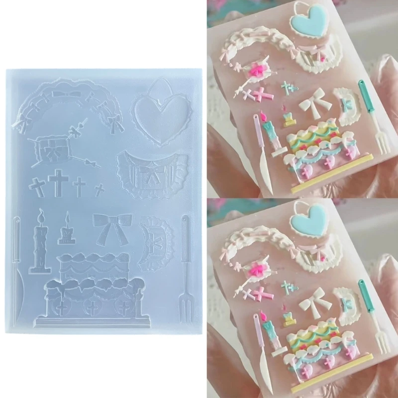 Bowknot Silicone Mould for Clay Cake Molds Mini Resin Mold