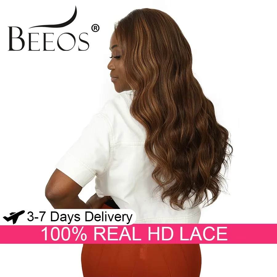 

250% Highlight 13X6 HD Lace Full Frontal Wig Human Hair HD Lace Wigs Human Hair Wig 100% Pre Plucked Quick Weave Wigs Remy Hair
