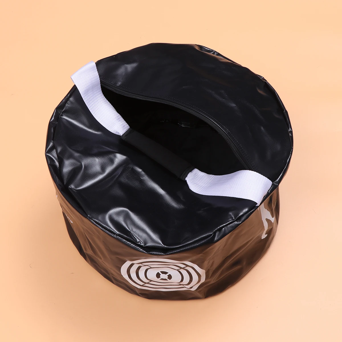 

Thickened Durable Golf Swing Training Bag Target Pattern Powerful Practice Diy Fillable Strike Bag Sports Exercise Black