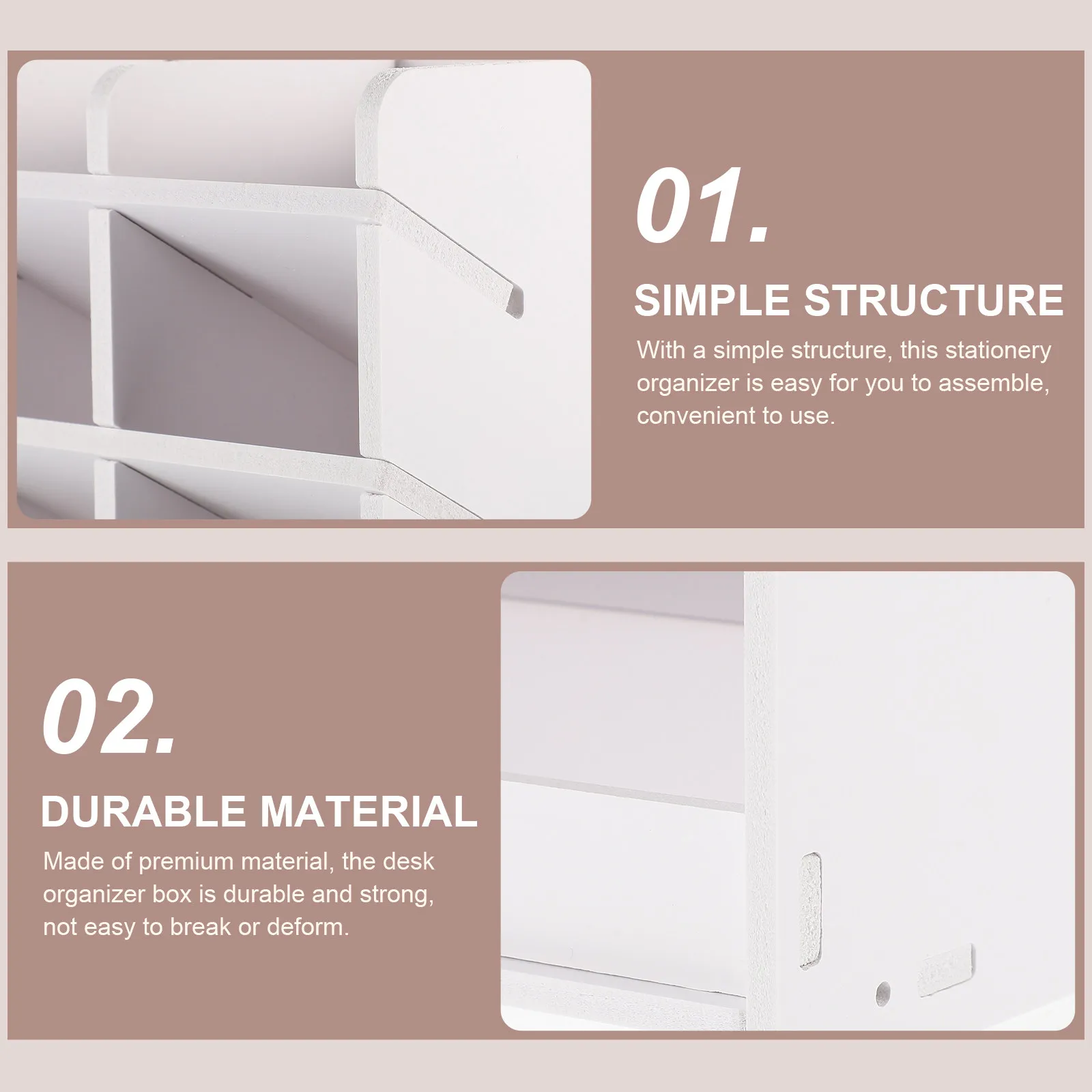 

Настольный органайзер, коробка для хранения, многофункциональная подставка с несколькими отделениями для офиса, школы, дома, органайзер для канцелярских принадлежностей, многофункциональный