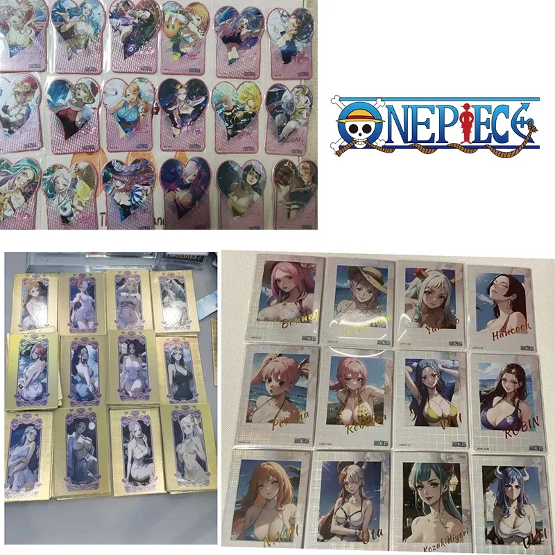 

Anime One Piece Luffy Zoro Nami Sanji Robin Yamato Hancock Vivi Reiju Franky Collector Cards Christmas Birthday Gifts Toys