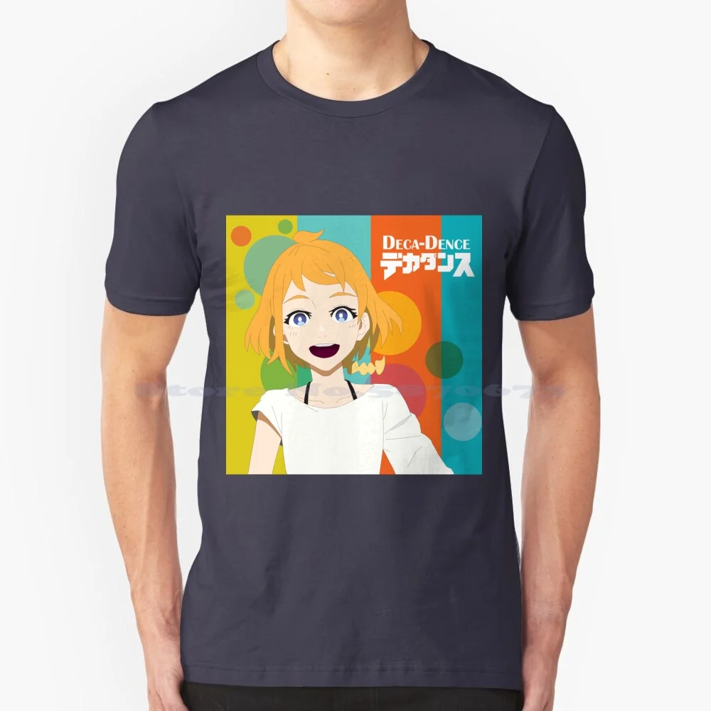 Deca-Dence-Natsume T Shirt 100% Cotton Tee Decadence Deca Dence Natsume Japanese Cartoon Color Block Character Anime Girl