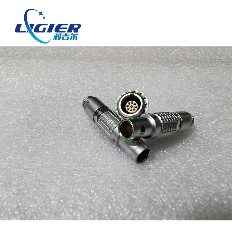 Circular push pull self-locking connector Single core coaxial connector