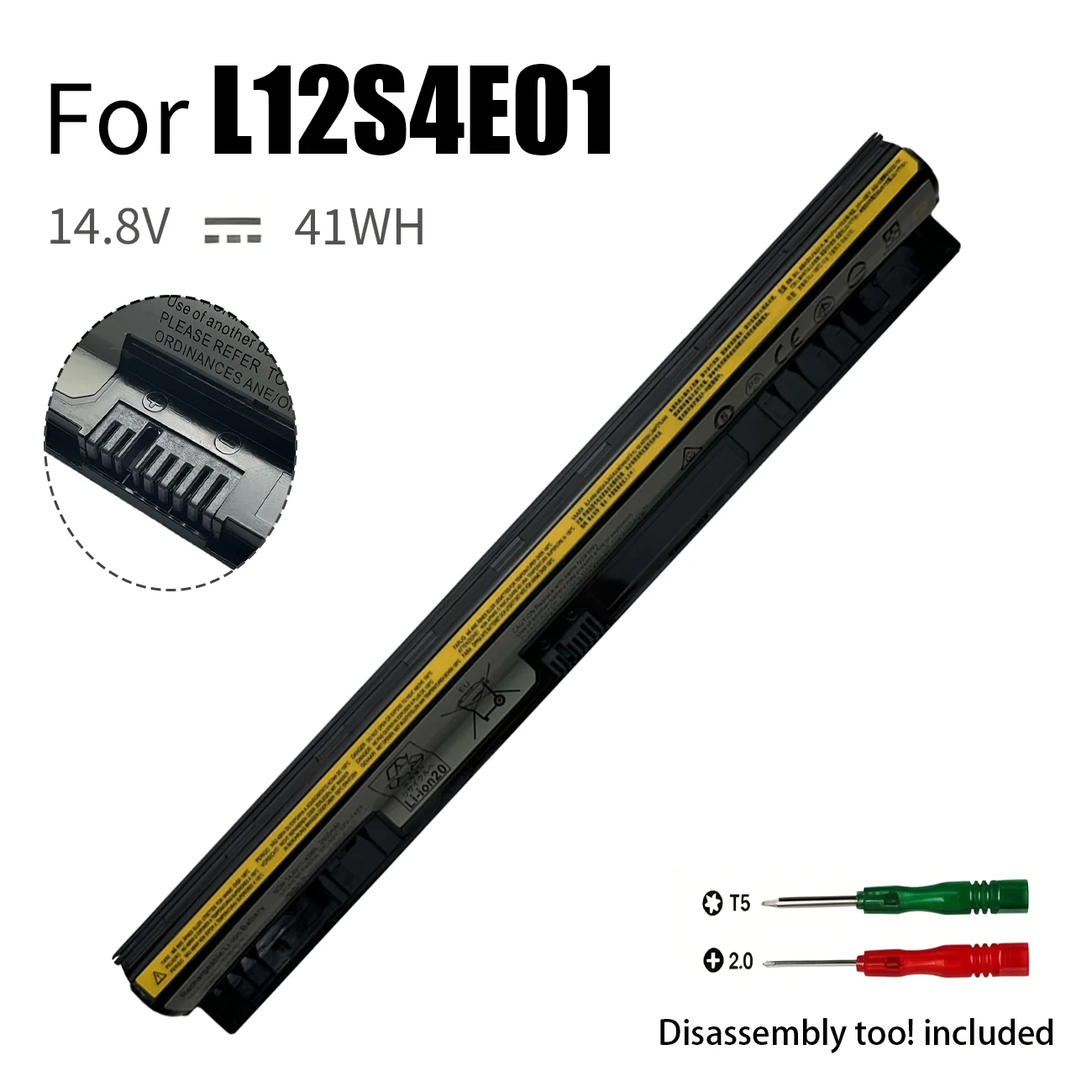 Batería L12S4E01 L12M4E01 para Lenovo G400S G410S G500 G510S G405S G505S S510P S410P Z501 Z710 Series L12L4A02 L12L4E01