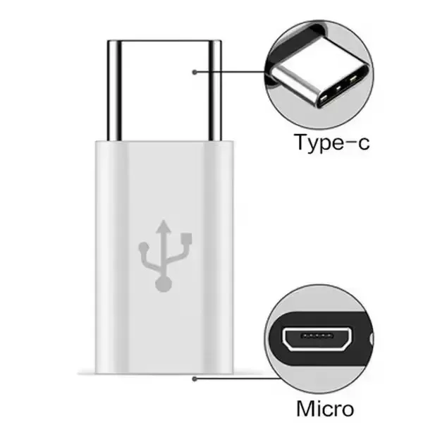 6/1Pcs Type C Female To Micro USB Male Adapter Connector Type-C Micro USB Charger Adapter for Xiaomi Huawei Phone Converter view 3
