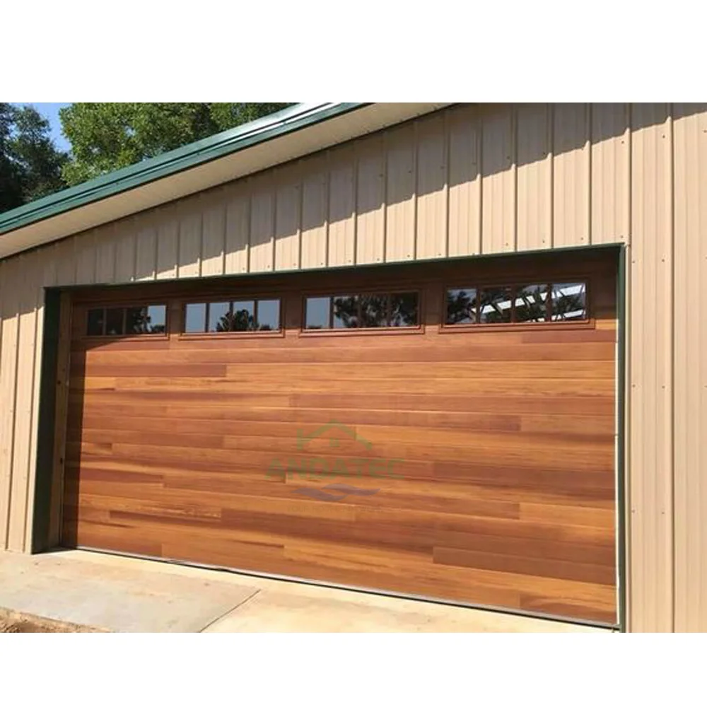 Custom Garage Doors Ized Modern Design Hurricane Proof with Pedestrian Door