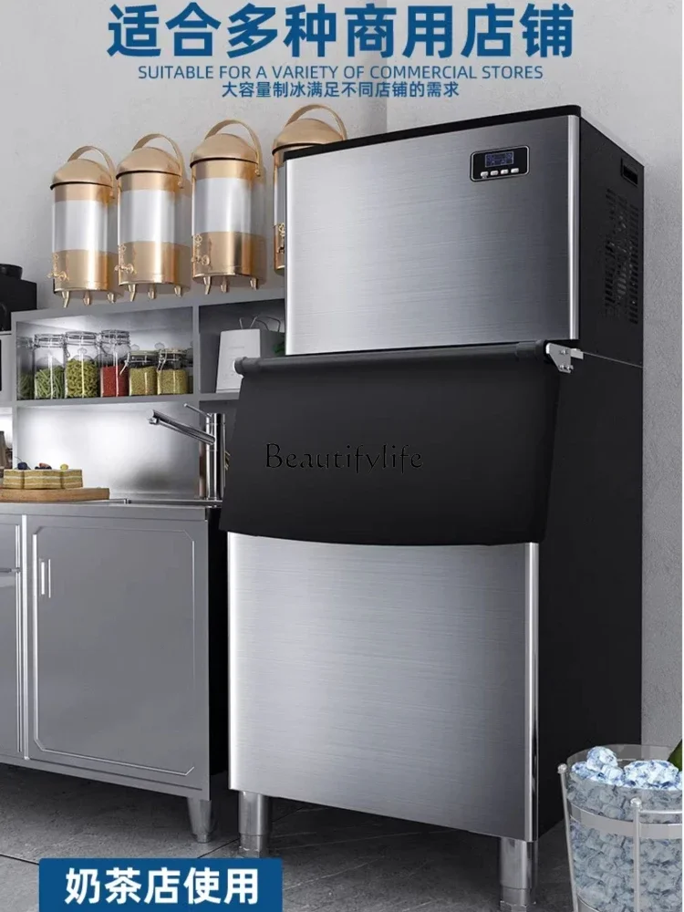 Commercial milk tea shop ice maker Large 350 kg 700 lb square ice cube maker