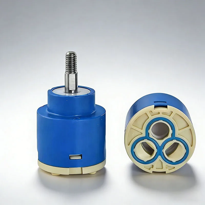 Ceramic Disc Cartridge for Kitchen Sink & Shower Mixer Tap - Hot & Cold Water Mixing Valve Replacement Part