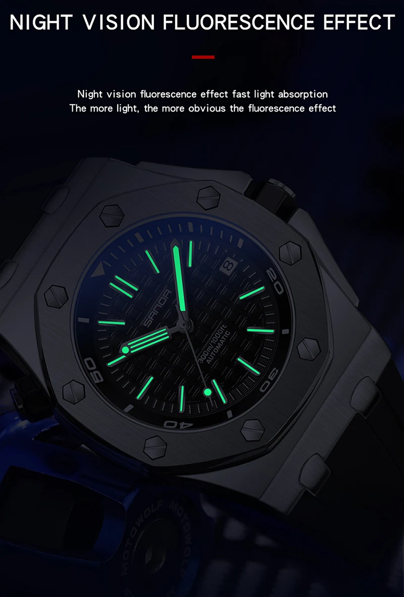 SANDA 7032 Business Men's Quartz Watch Sports Waterproof Calendar Night Light Fashion Men's Quartz Watch 2025