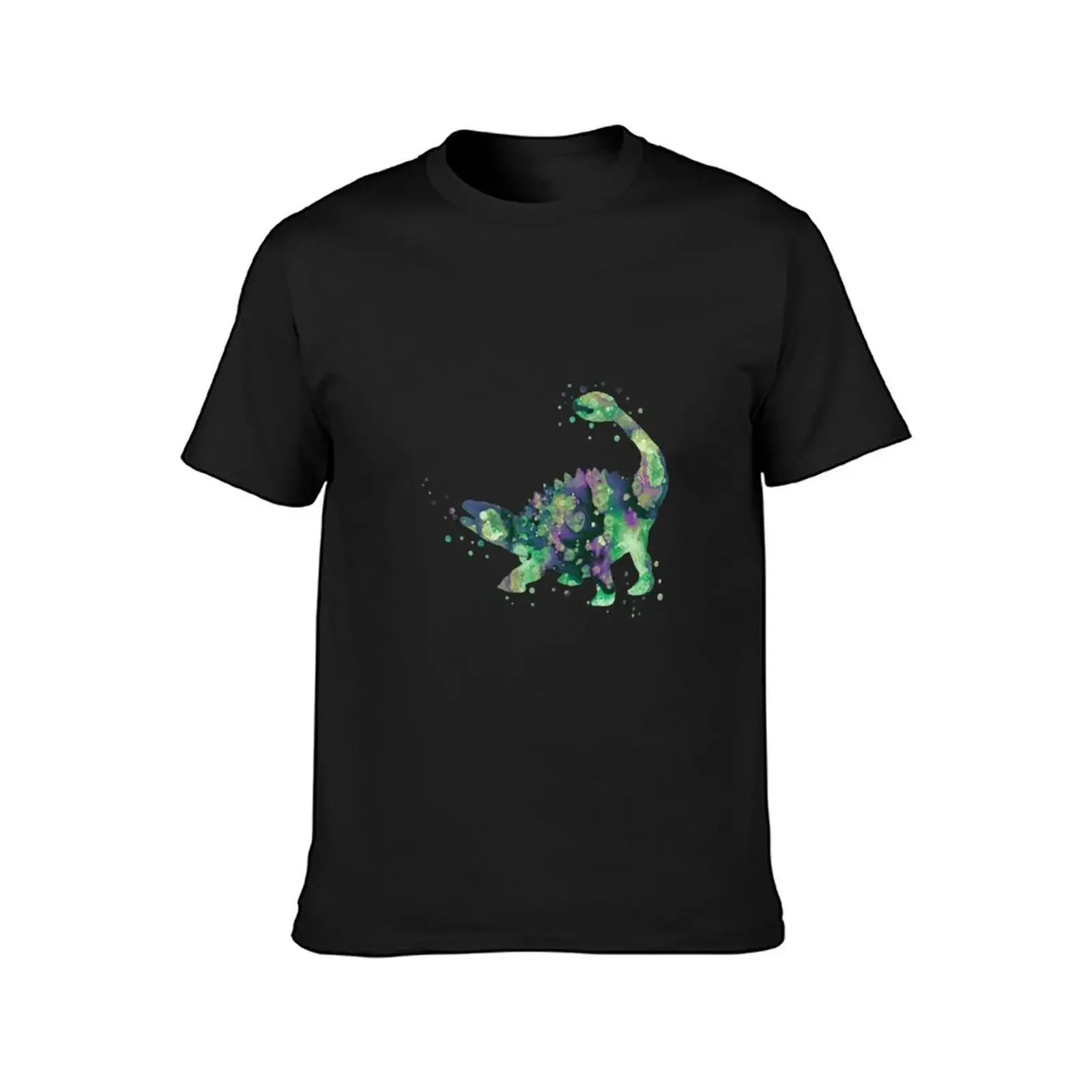 Ankylosaurus, watercolor Ankylosaurus, dinosaur T-Shirt graphic t shirts quick drying Men's clothing