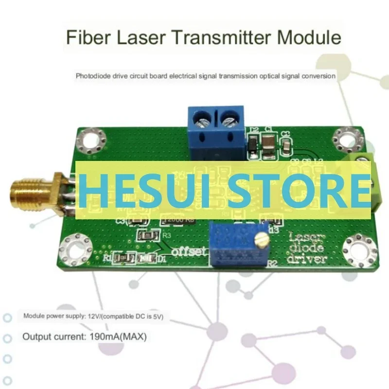 190mA Fiber Laser Transmitter Module of Photodiode drive Electrical signal convert to optical signal Module Board