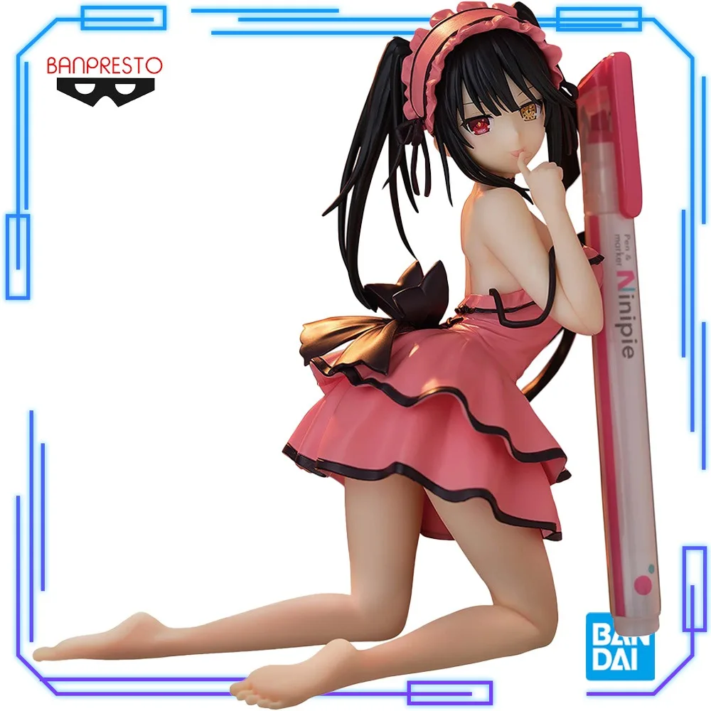 

В наличии Bandai Original Genuine Banpresto Anime Date A Live Pen Friends Tokisaki Kurumi Sweet Silk Wear 13 см Модель игрушечных фигурок