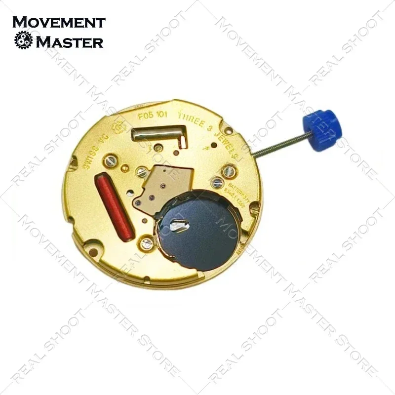 Watch Accessories: Swiss Original ETA F05.101 Movement, Three Needle Quartz Movement Without Calendar