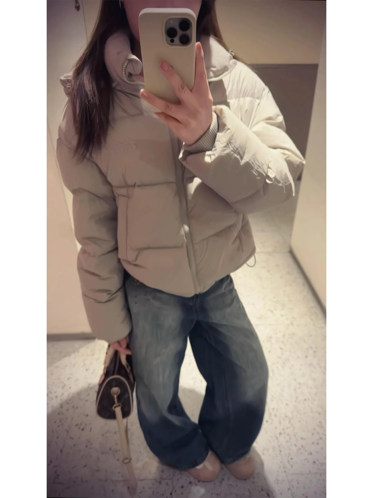 Retro Embroidered ket Knife Wide Leg Jeans Women's Loose Fit Casual Winter New Sle Pear aped Body High Waist Denim