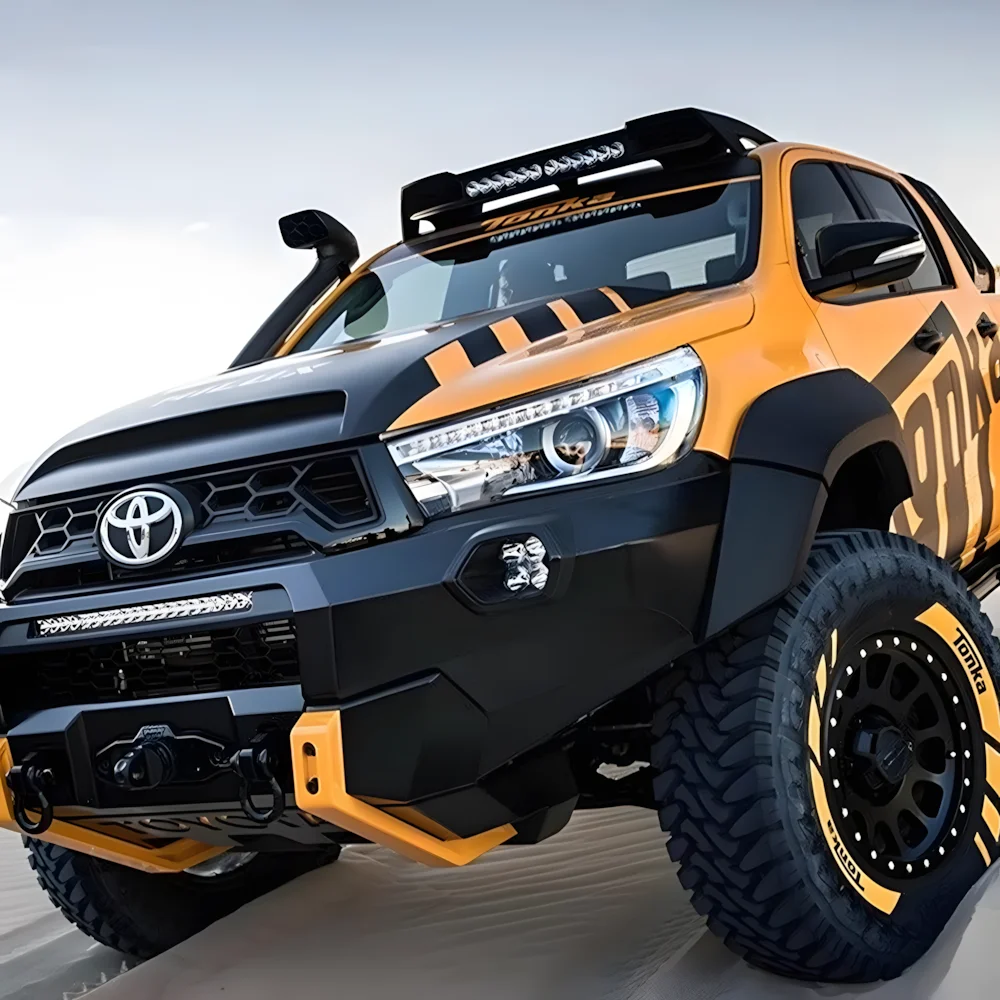 Car Front lamps For Toyota Hilux Revo Vigo 2015-2021 New Upgrade LED Angel eyes Daytime Light High Quality Hot Sale Accessories