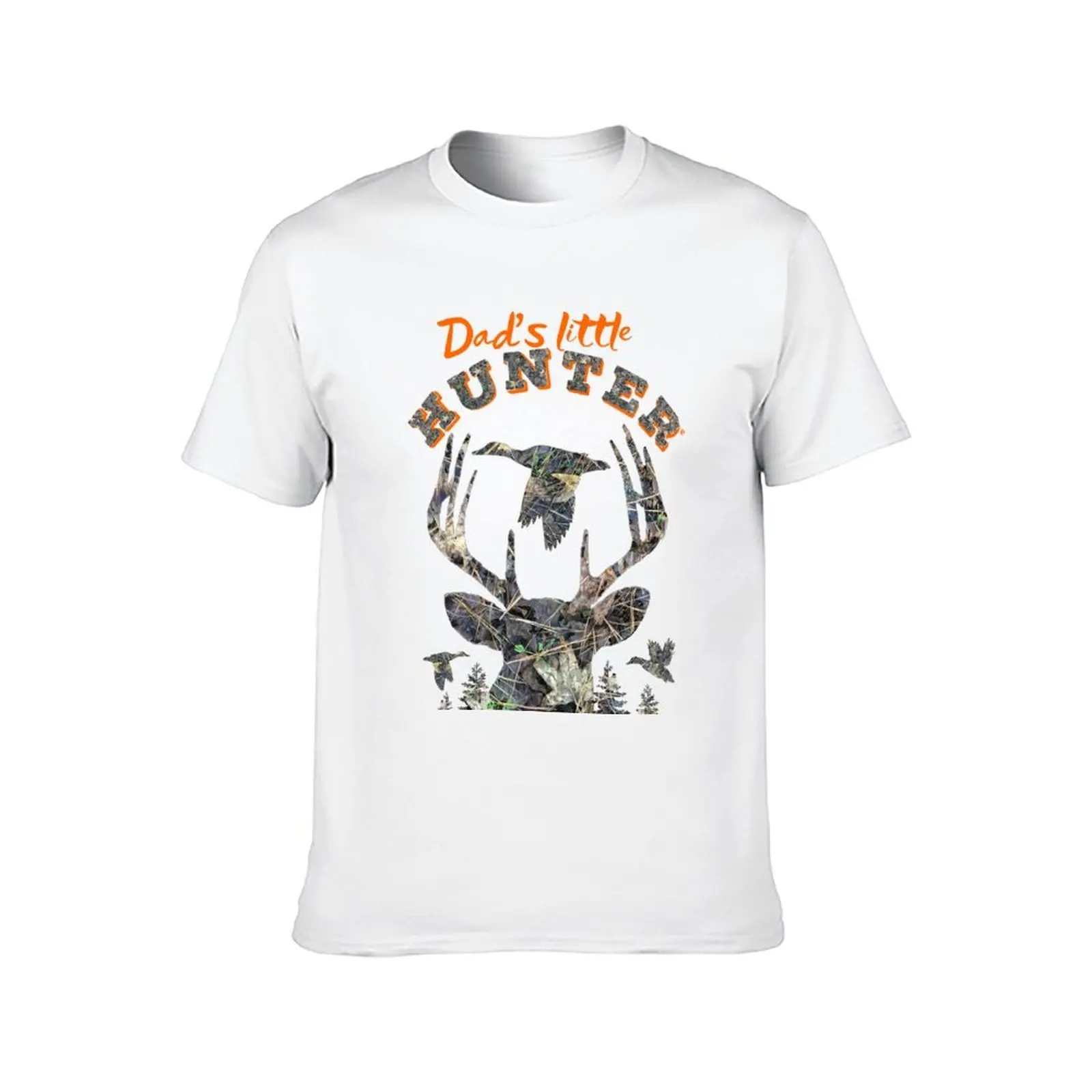 تي شيرت Dads Little Hunter Duck and Deer Design للشباب والرضع تي شيرت برسوم جرافيك للرجال