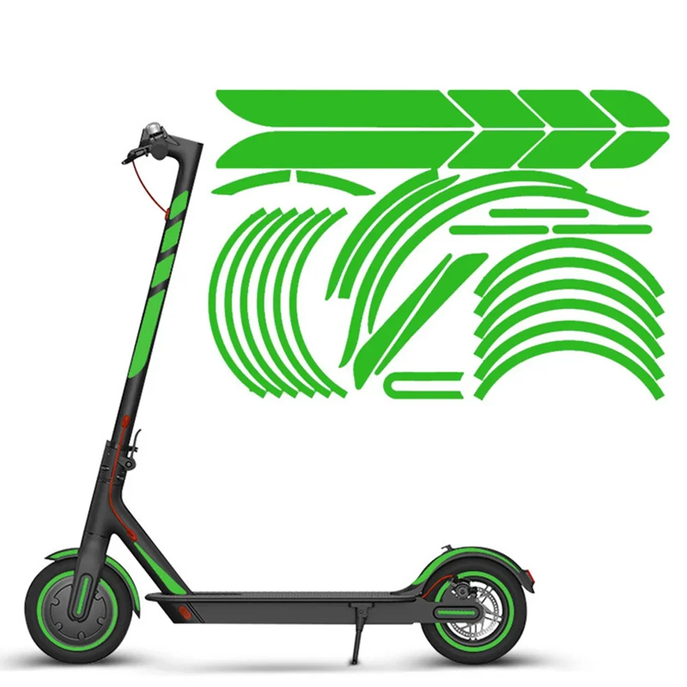 1 Set Electric Scooter Eflective Sticker 36*28cm PVC Scooter Decoration Accessories For Body Reflective Sticker