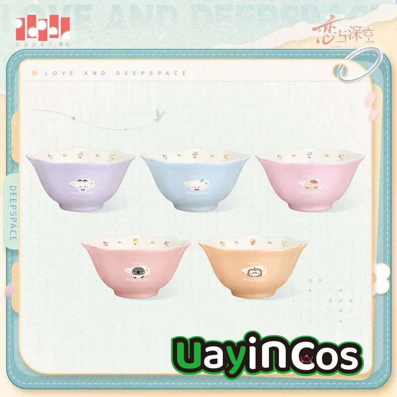 In Stock Official Love and Deepspace Caleb Sylus Rafayel Bowl Ceramic Tableware Plate Bowl Spring Melody Series Anime Game Toy