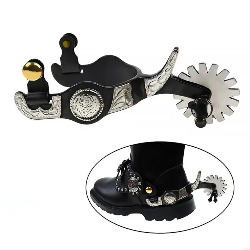 Horse Spur Replacement Mens Roping Spur Competition Equipments Easy to Use 