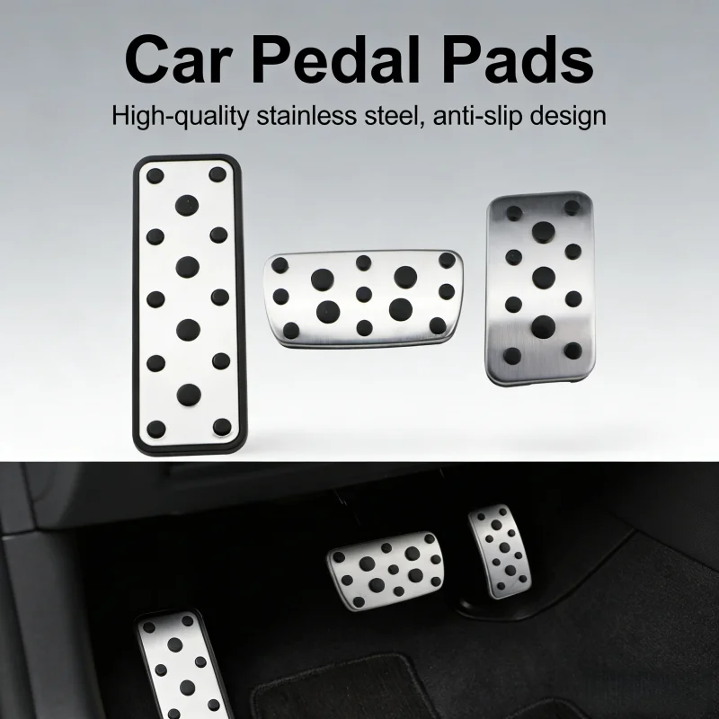 

AT MT Stainless Steel Car Pedal Cover for Subaru Legacy VI 2015-2021 Outback BS 2014-2021 Gas Brake Rest Pedal Cover Accessories