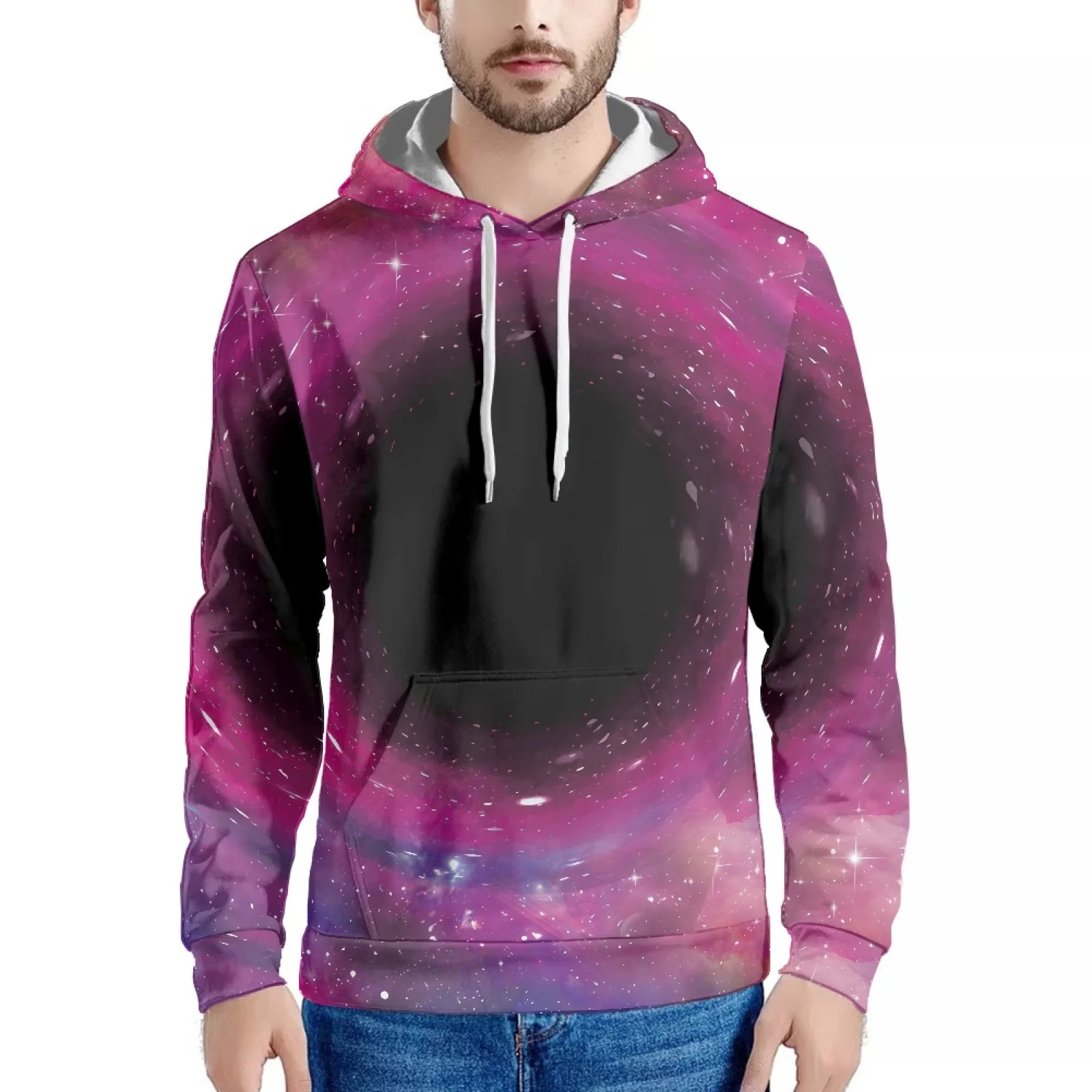 

Black Hole Pattern Design Printed Polynesian New Hoodie Sweatshirt Casual Hoodie Men's Harajuku Hip Hop Luxury Men's Clothing