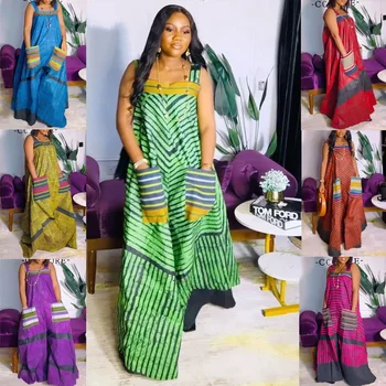 סרבלים נשים sling חתיכה אחת להדפיס נשים ללא שרוולים מעופפים רגל רחבים מכנסיים ארוכים רופפים מזדמנים רופפים רופפים